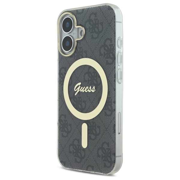 Guess IML 4G MagSafe dėklas iPhone 16 – juodas