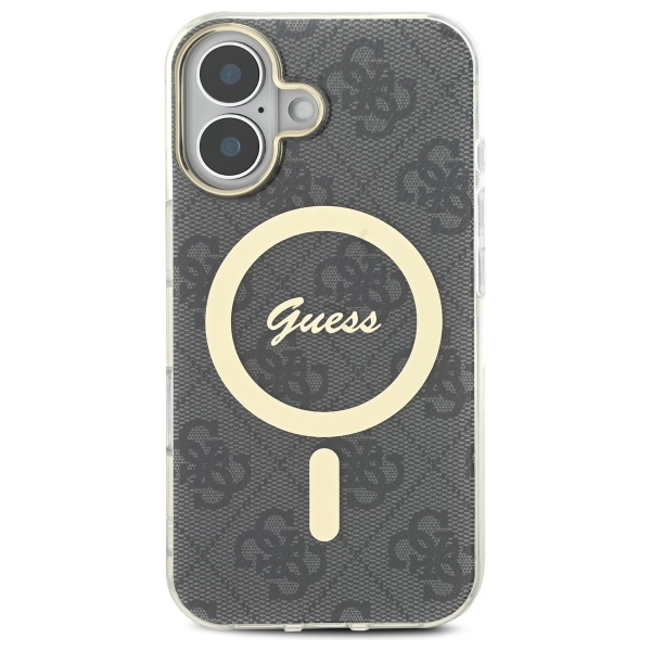 Guess IML 4G MagSafe dėklas iPhone 16 – juodas