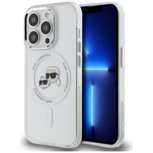 Karl Lagerfeld MagSafe dėklas iPhone 14 Pro – baltas