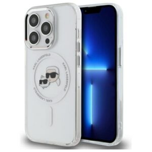 Karl Lagerfeld MagSafe dėklas iPhone 14 Pro Max – baltas