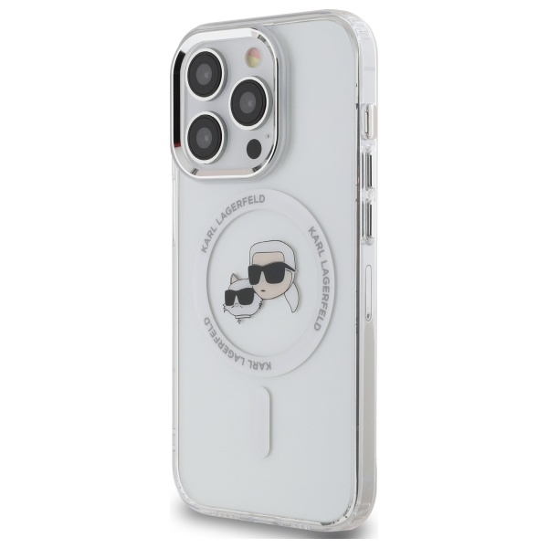 Karl Lagerfeld MagSafe dėklas iPhone 14 Pro Max – baltas