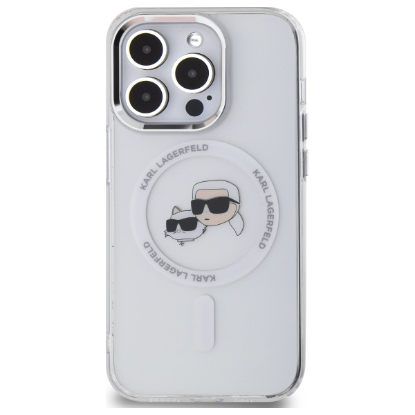 Karl Lagerfeld MagSafe dėklas iPhone 14 Pro Max – baltas