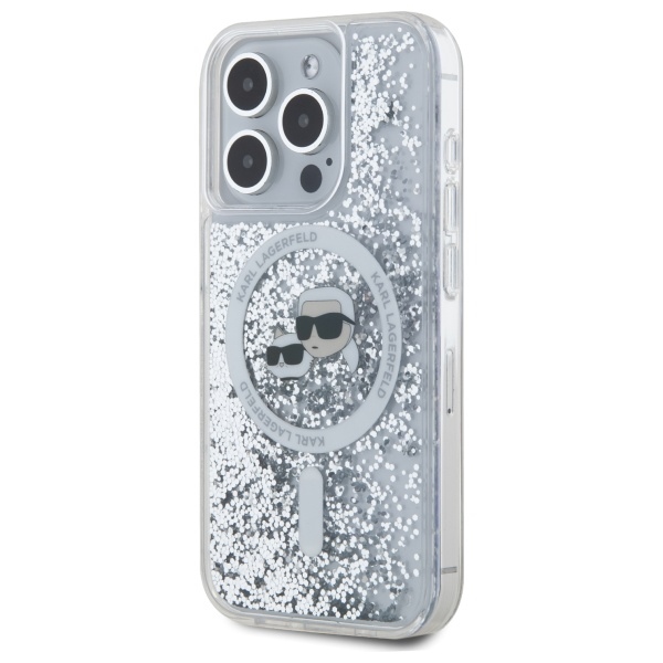 Karl Lagerfeld blizgus MagSafe dėklas iPhone 15 Pro Max