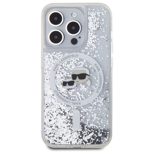 Karl Lagerfeld blizgus MagSafe dėklas iPhone 15 Pro Max