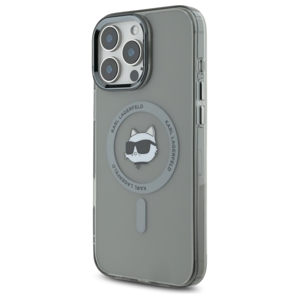 Karl Lagerfeld MagSafe dėklas iPhone 16 Pro – juodas