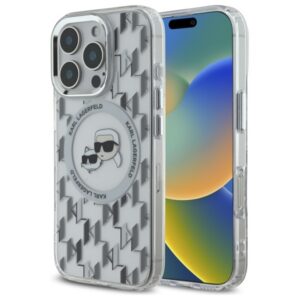 Karl Lagerfeld MagSafe dėklas iPhone 16 Pro – skaidrus