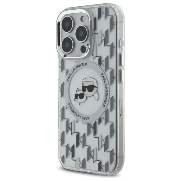 Karl Lagerfeld MagSafe dėklas iPhone 16 Pro – skaidrus