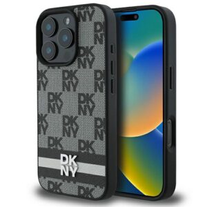 DKNY dėklas iPhone 16 Pro – juodas