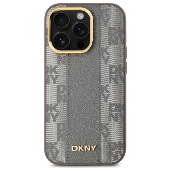 DKNY MagSafe dėklas iPhone 14 Pro – smėlinis