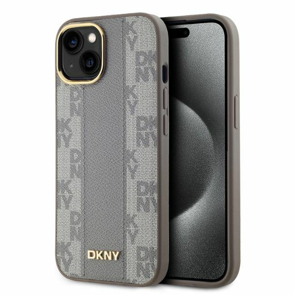 DKNY MagSafe dėklas iPhone 14 – smėlio spalvos