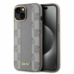 DKNY MagSafe dėklas iPhone 15 – smėlio spalvos