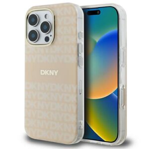 DKNY MagSafe dėklas iPhone 16 Pro – rožinis