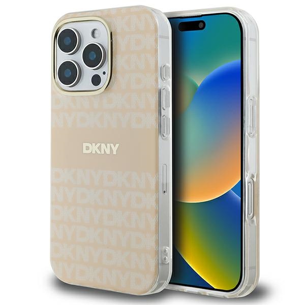DKNY MagSafe dėklas iPhone 16 Pro – rožinis