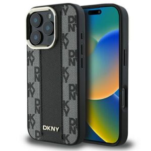 DKNY MagSafe dėklas iPhone 16 Pro – juodas