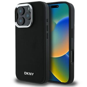 DKNY MagSafe dėklas iPhone 16 Pro Max – juodas