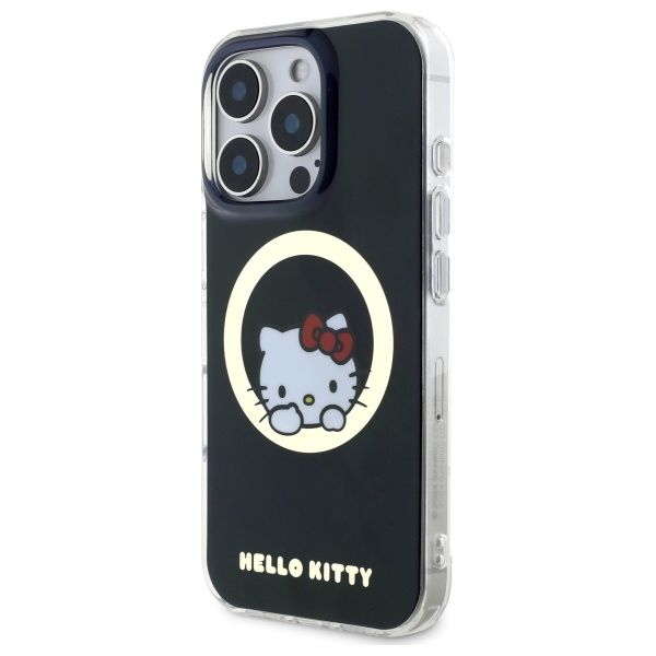 Hello Kitty MagSafe dėklas iPhone 16 Pro – juodas