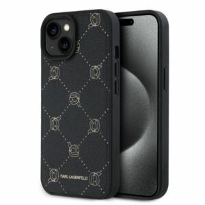 Karl Lagerfeld MagSafe dėklas iPhone 15 – juodas