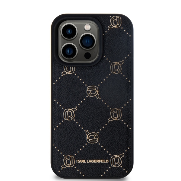 Karl Lagerfeld MagSafe dėklas iPhone 15 Pro Max – juodas