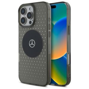 Mercedes-Benz MagSafe dėklas iPhone 16 Pro – juodas