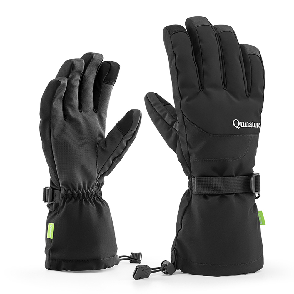 Qunature Finger Style žieminės pirštinės dydis L - juodos spalvos