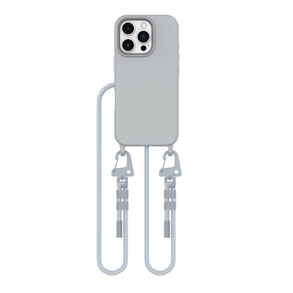 Dėklas Tech-Protect Magnecklace MagSafe iPhone 16 Pro Max, pilkas