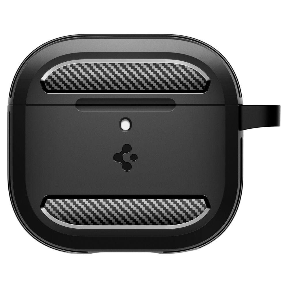 Dėklas Spigen Rugged Armor Apple AirPods 4, matinis juodas