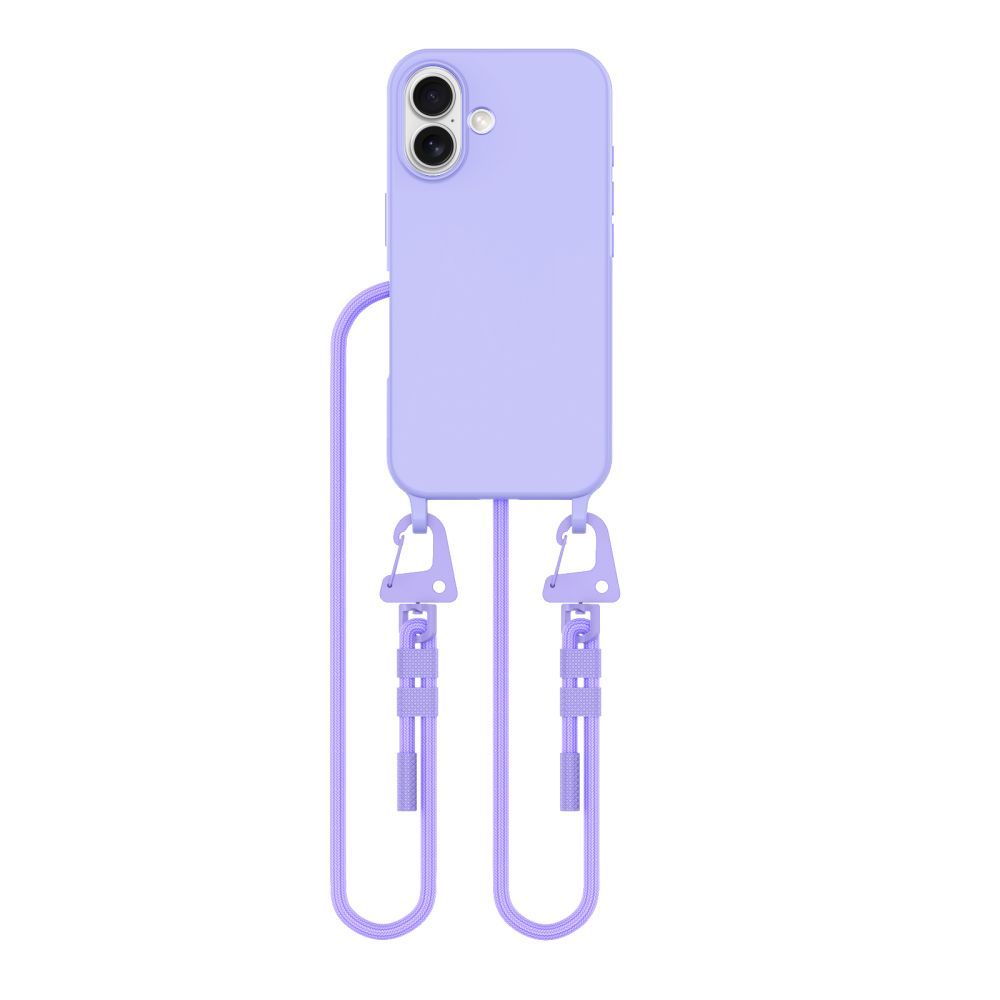 Dėklas Tech-Protect Magnecklace MagSafe iPhone 16, levandų spalvos