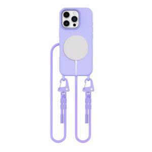 Dėklas Tech-Protect Magnecklace MagSafe iPhone 16 Pro Max, alyvinis
