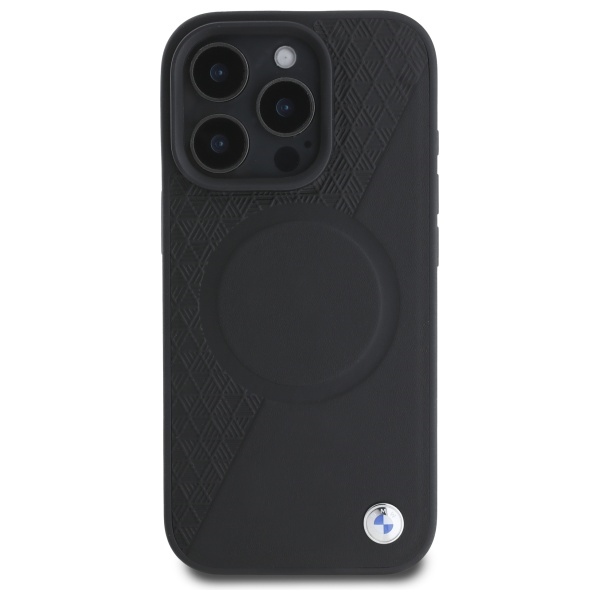 BMW odinis MagSafe dėklas iPhone 16 Pro Max – juodas