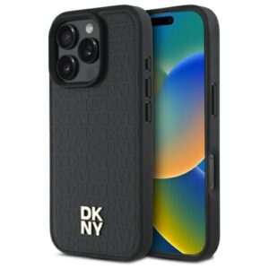 DKNY MagSafe dėklas iPhone 16 Pro – juodas