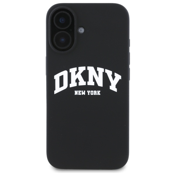 DKNY silikoninis MagSafe dėklas iPhone 16 – juodas