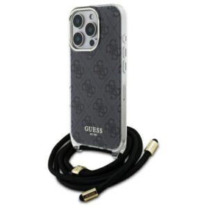 Guess dėklas su virvele iPhone 16 Pro – juodas