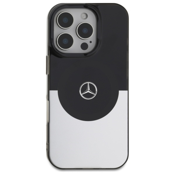 Mercedes MagSafe dėklas iPhone 16 Pro Max – sidabrinis