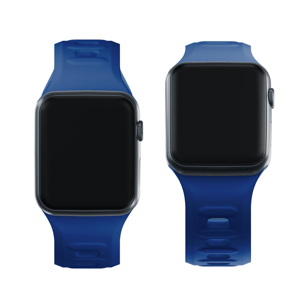 3mk silikoninis laikrodžio dirželis, skirtas Apple Watch 38 / 40 / 41 mm - mėlynas