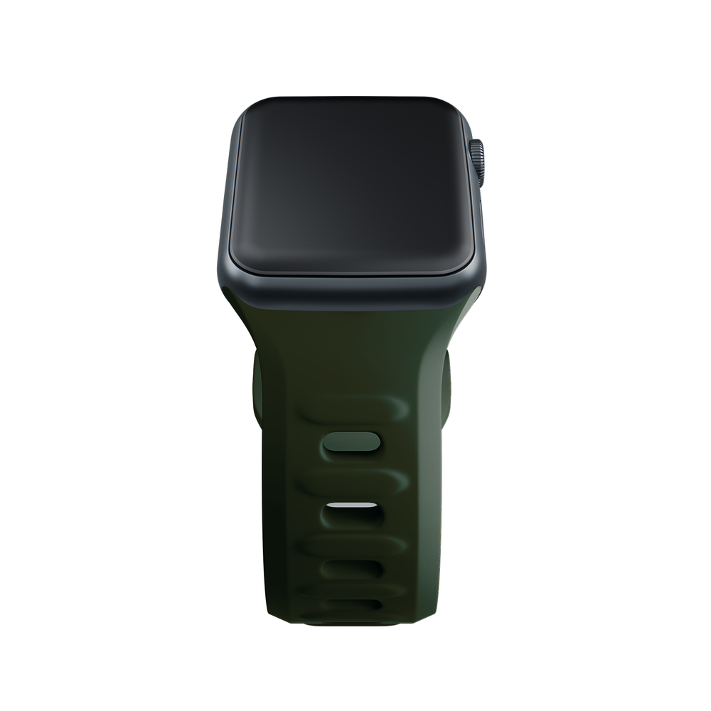 3mk silikoninis laikrodžio dirželis, skirtas Apple Watch 38 / 40 / 41 mm - žalias