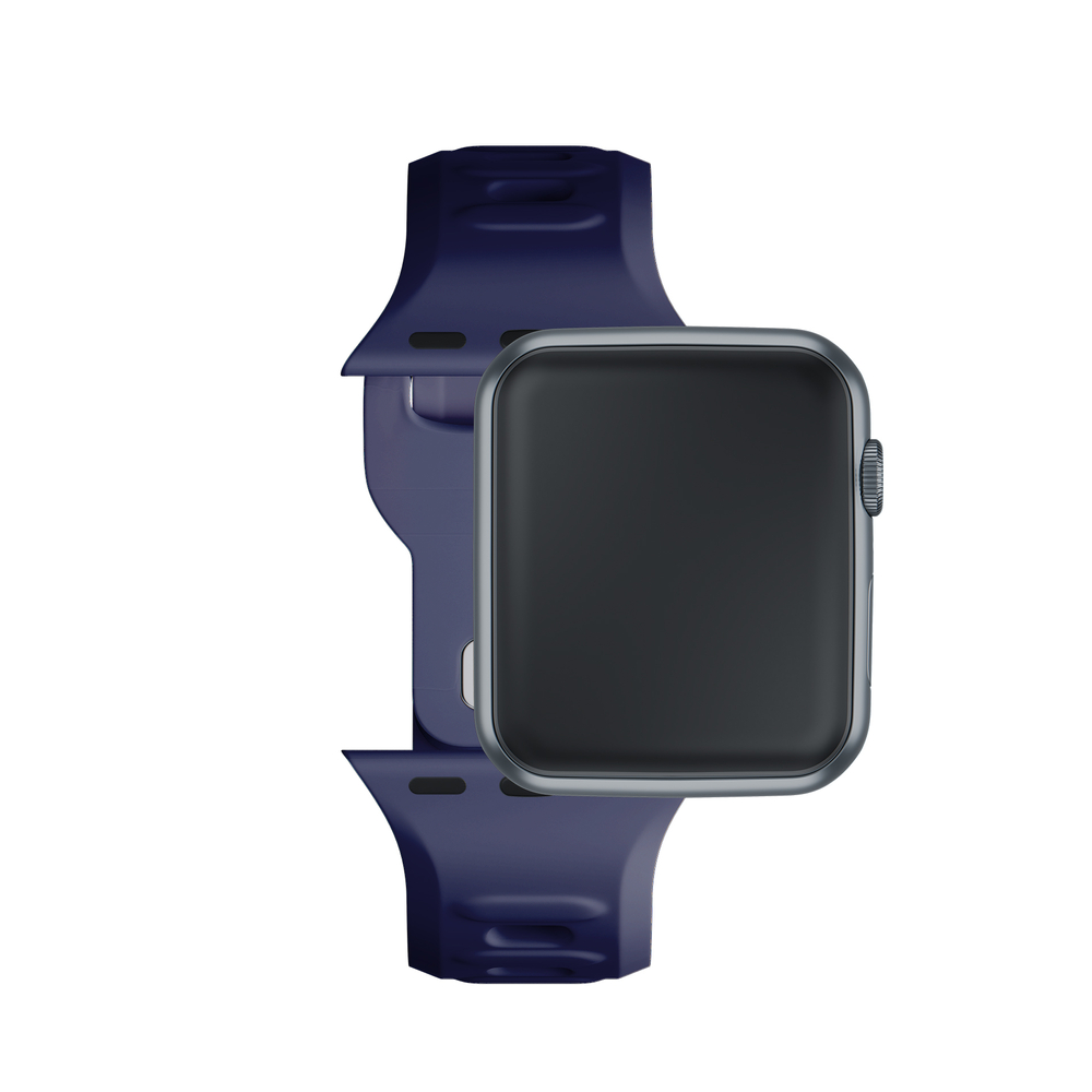 3mk silikoninis laikrodžio dirželis, skirtas Apple Watch 38 / 40 / 41 mm - mėlynas