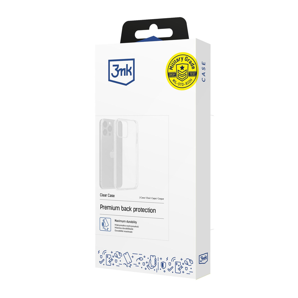 3mk skaidrus dėklas, skirtas iPhone 16 Pro – skaidrus