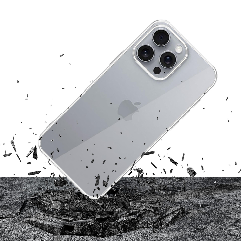 3mk skaidrus dėklas, skirtas iPhone 16 Pro – skaidrus