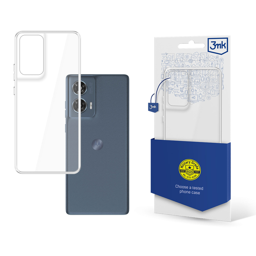 3mk skaidrus dėklas, skirtas Motorola Moto Edge 50 Fusion – skaidrus