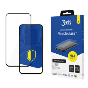 Grūdintas stiklas 3mk FlexibleGlass Max Black, skirtas Samsung Galaxy A35 5G