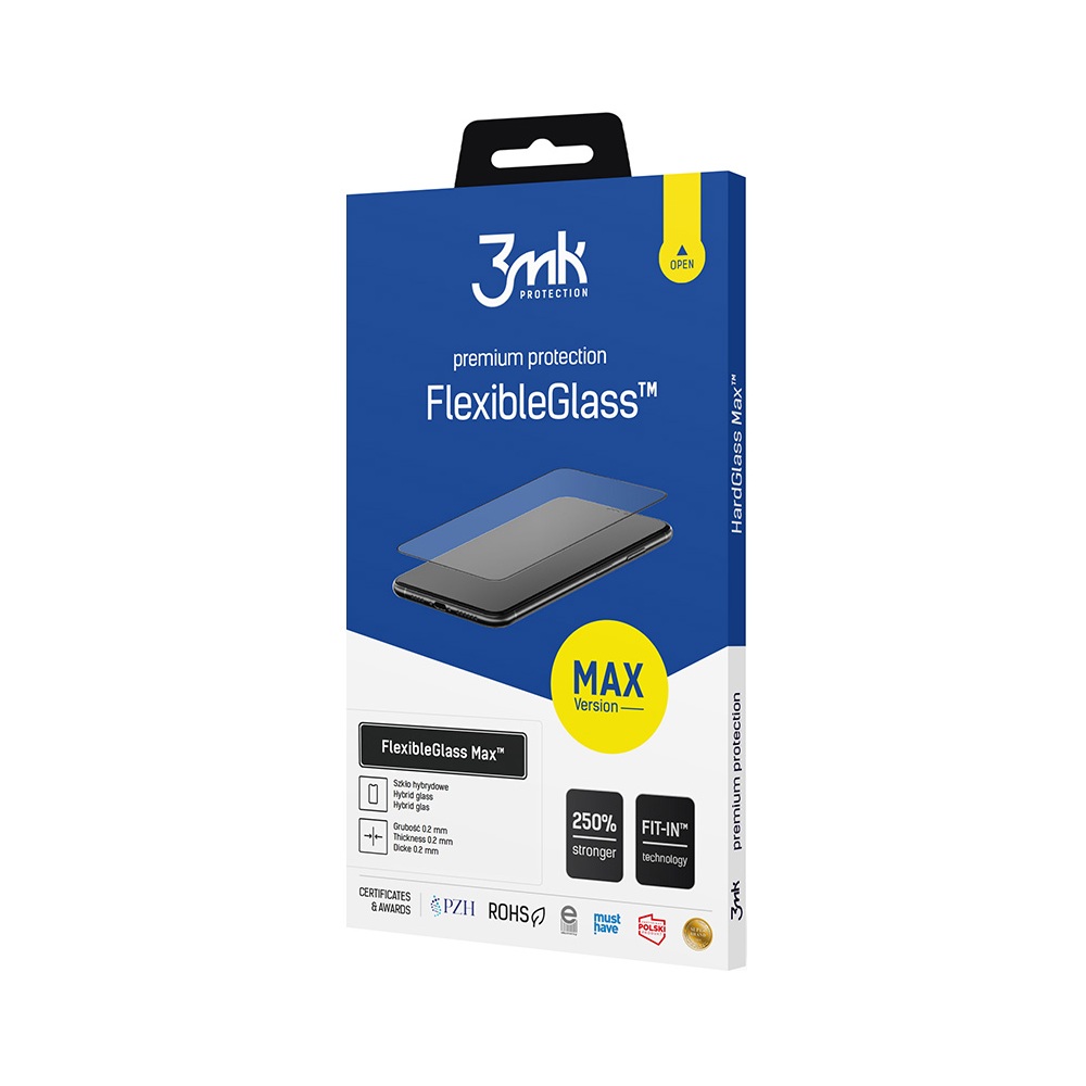 Grūdintas stiklas 3mk FlexibleGlass Max Black, skirtas Samsung Galaxy A35 5G