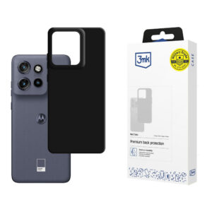 3mk matinis dėklas, skirtas Motorola Edge 50 Neo – juodas
