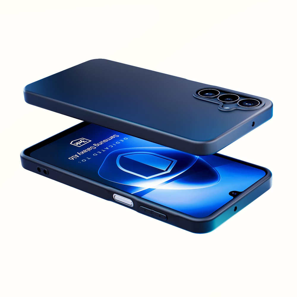 3mk matinis dėklas, skirtas Samsung Galaxy A16 – juodas
