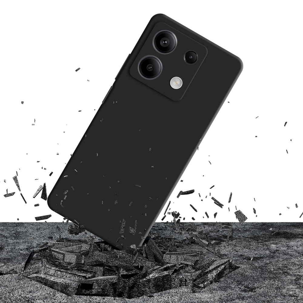 3mk silikoninis dėklas, skirtas Xiaomi Redmi Note 13 5G - juodas