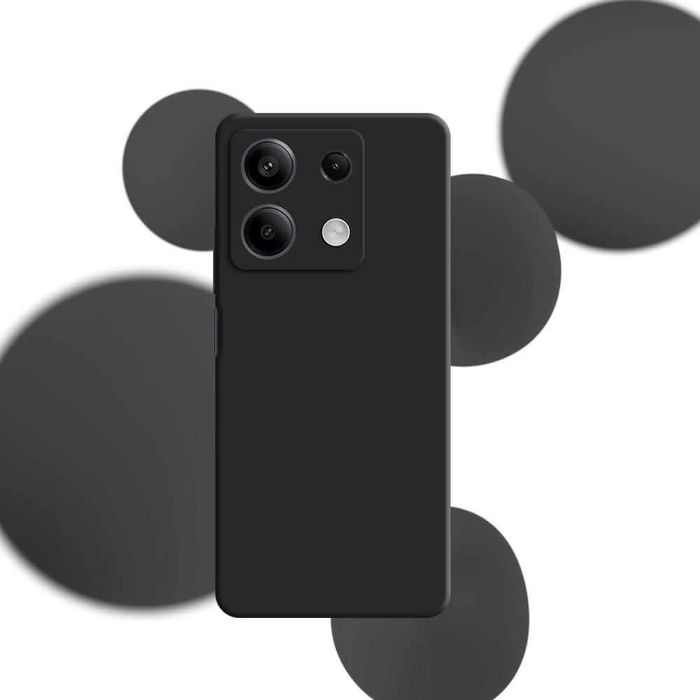 3mk silikoninis dėklas, skirtas Xiaomi Redmi Note 13 5G - juodas