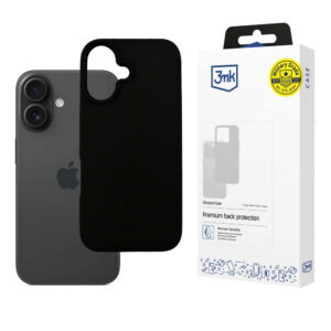 3mk silikoninis dėklas, skirtas iPhone 16 Plus – juodas
