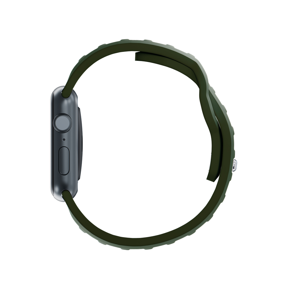 3mk silikoninis laikrodžio dirželis, skirtas Apple Watch 42/44/45/49 mm – žalias
