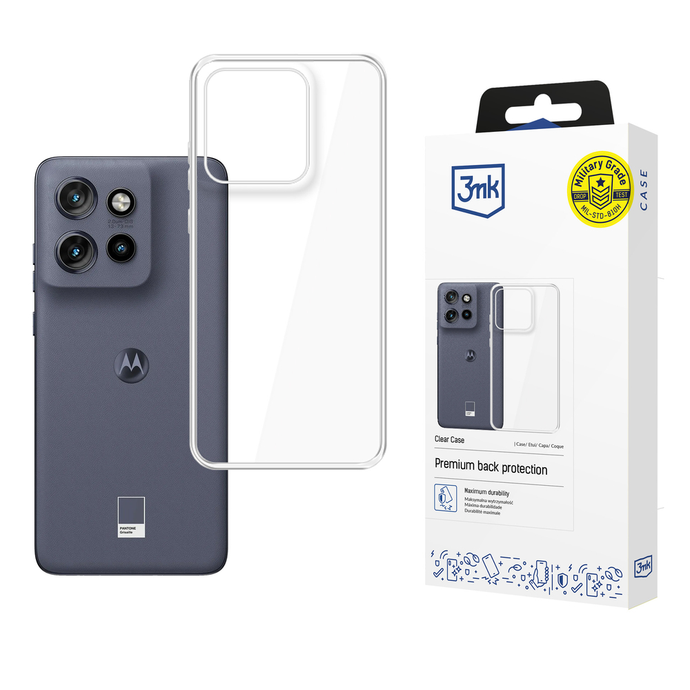 3mk skaidrus dėklas, skirtas Motorola Edge 50 Neo - skaidrus