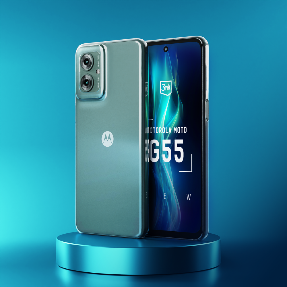 3mk skaidrus dėklas, skirtas Motorola Moto G55 5G - skaidrus