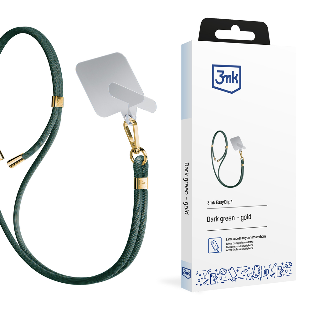 Smartphone Lanyard 3mk EasyClip - žalia